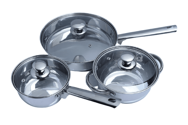 SS HANDLE  &amp; KNOB COOKWARE SET