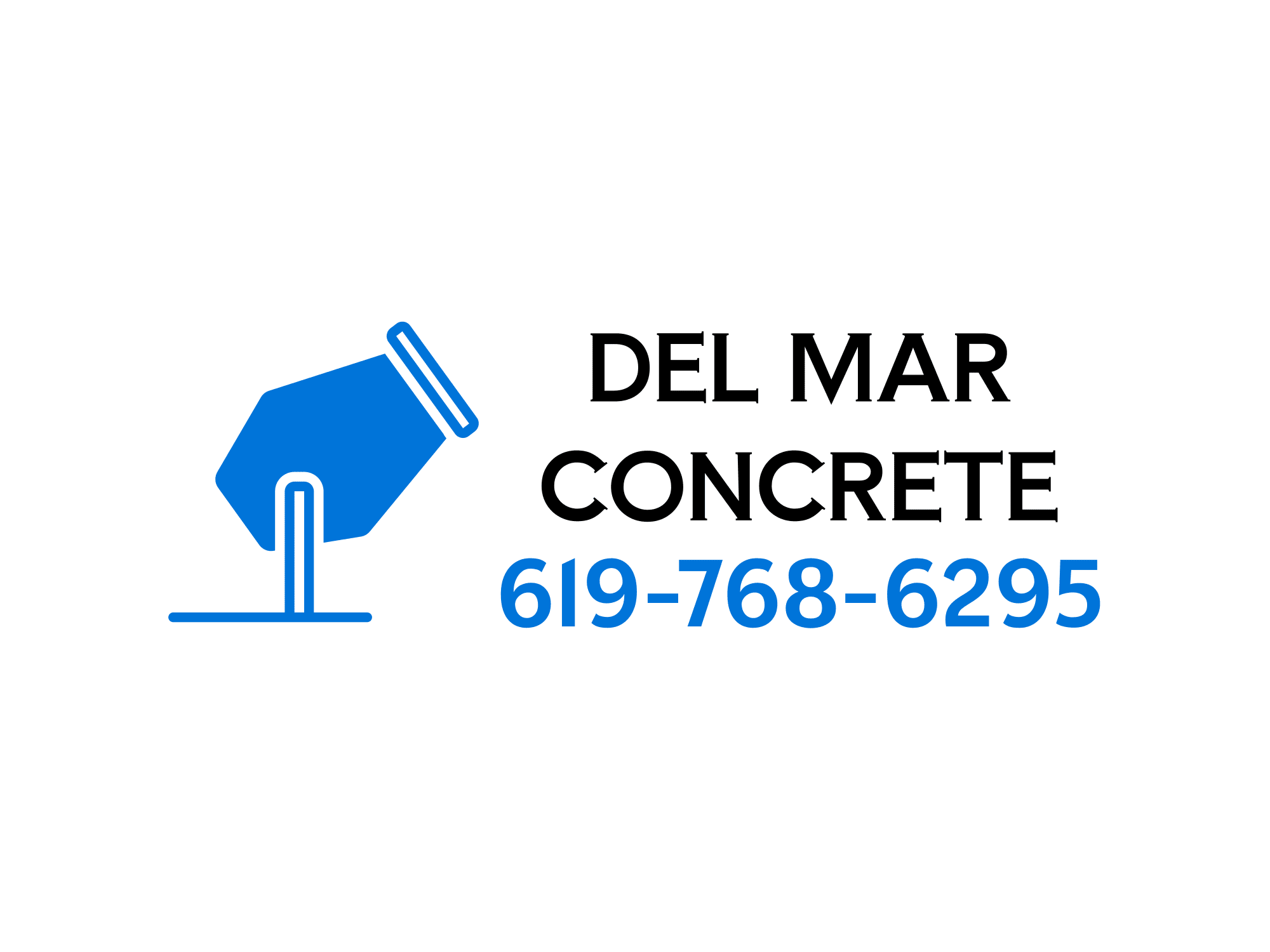 Del Mar Concrete and Pavers logo