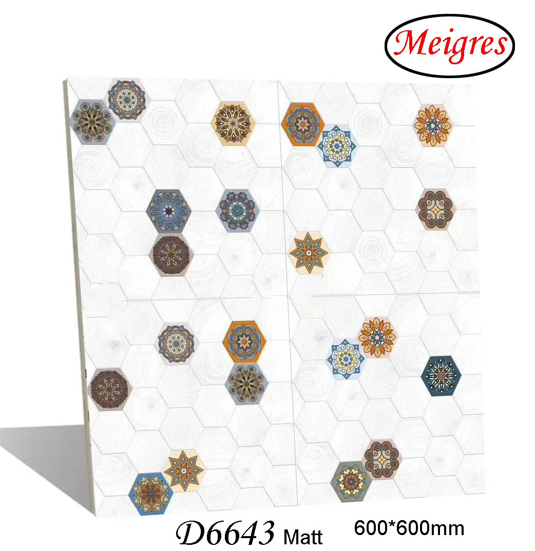 Terrazzo (concrete) Design Matt Finish Glazed Porcelain Tile (600X600, 600X1200mm)