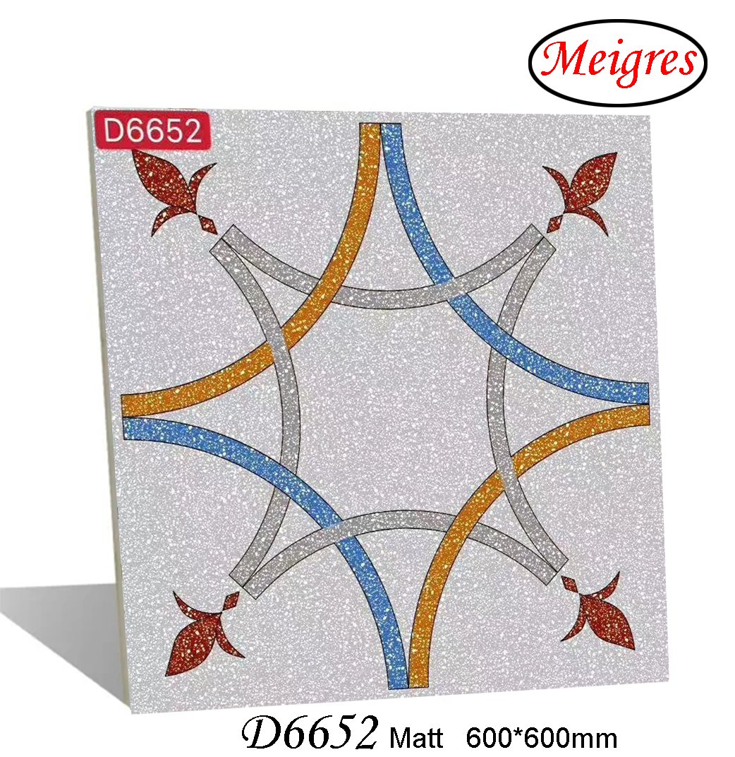 Terrazzo (concrete) Design Matt Finish Glazed Porcelain Tile (600X600, 600X1200mm)