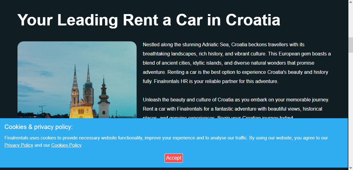 Finalrentals in Croatia