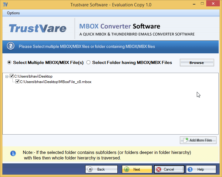 TrustVare MBOX to PDF Converter