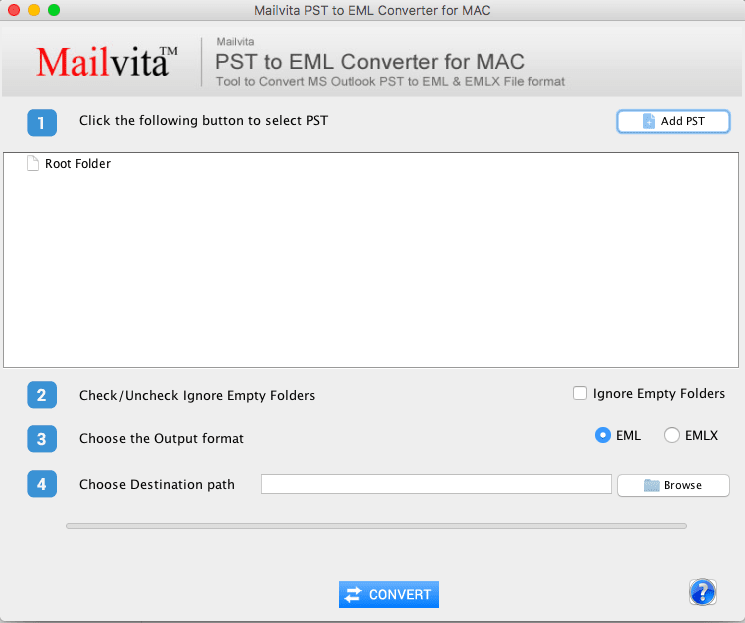 Mailvita PST to EML Converter for Mac