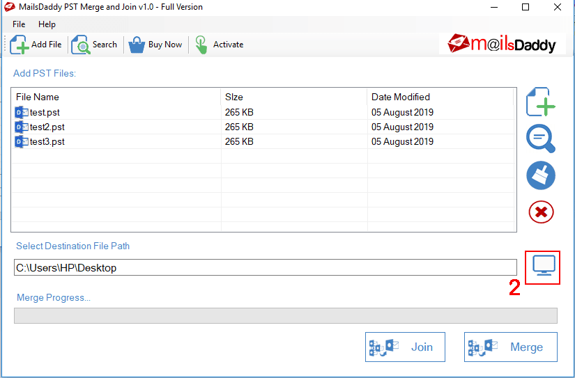 MailsDaddy PST Merge and Join Tool