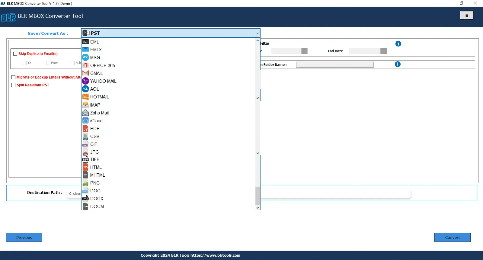 BLR MBOX Converter Tool