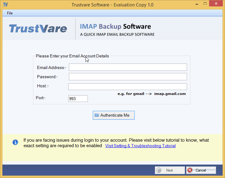 TrustVare Yahoo Backup Tool