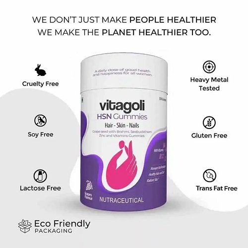 Arechar Nutra – Vitagoli Hair, Skin and Nails Gummies