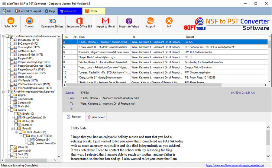 Convert NSF files to PST | eSoftTools NSF to PST Convert Software!
