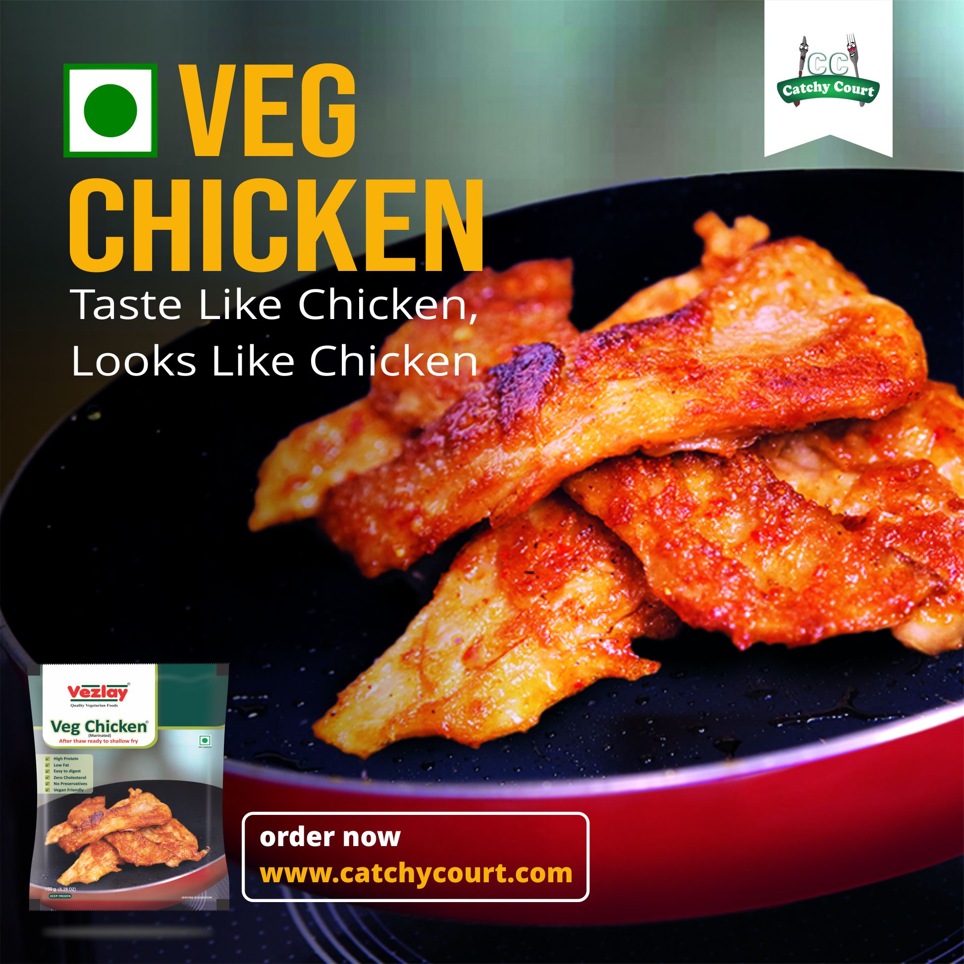 Vezlay Veg Chicken at Catchy Court – Delicious Plant-Based Protein for Every Kitchen