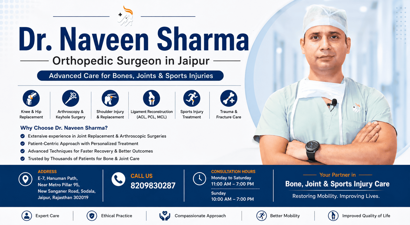 Dr. Naveen Sharma- Orthopedic Surgeon in Jaipur