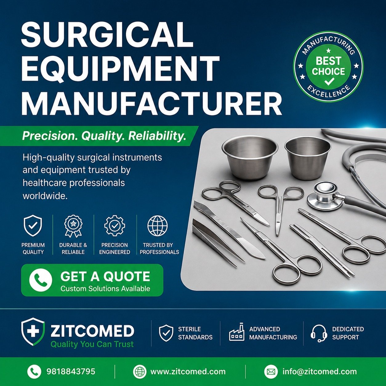 Surgical Equipment Manufacturer in Delhi Focused on Practical Healthcare Accessibility and Supply Stability
