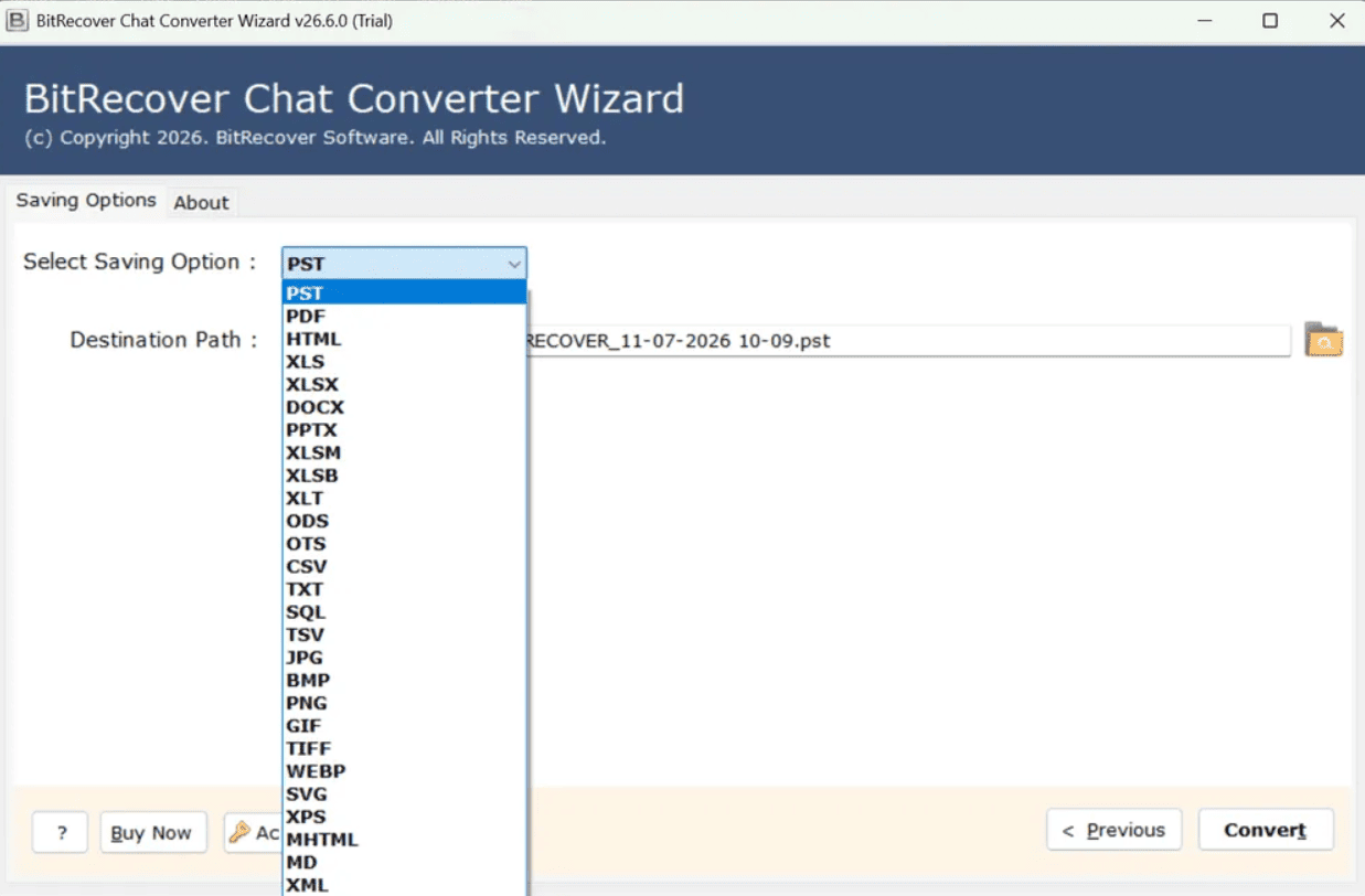 RecoveryTools Chat Migration Tool