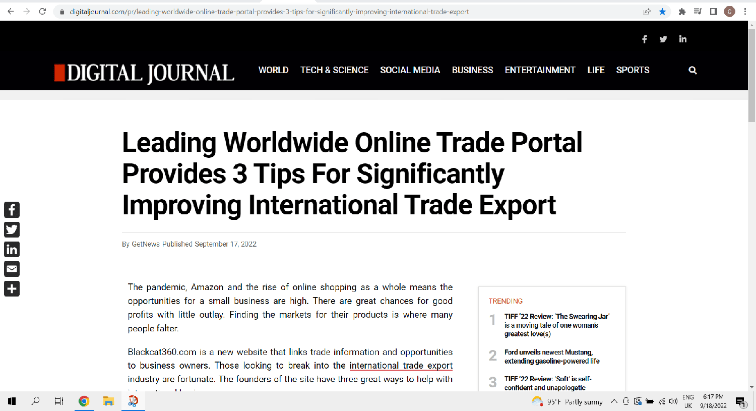 online trade portal - export marketing